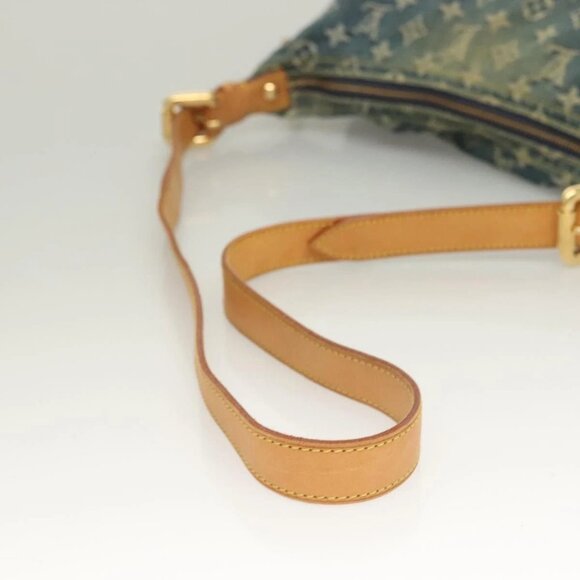 LOUIS VUITTON Monogram Denim Buggy GM Shoulder Bag Blue - Picture 5 of 16